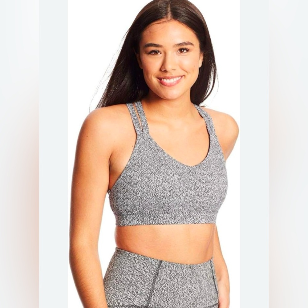 Champion Women’s Medium Support Compression Strappy Back Bra Black Size XXL